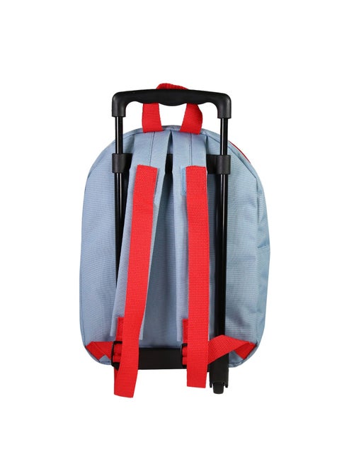 Sac à Dos Scolaire à Roulettes Maternelle Spider-Man - Bleu Ciel - 1 compartiment zippé - Bagtrotter - Kiabi