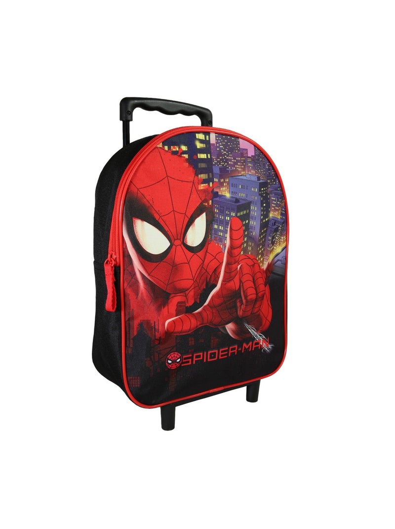 Sac à Dos Scolaire à Roulettes Maternelle Spider-Man - Noir - 1 compartiment zippé - Bagtrotter Noir - Kiabi