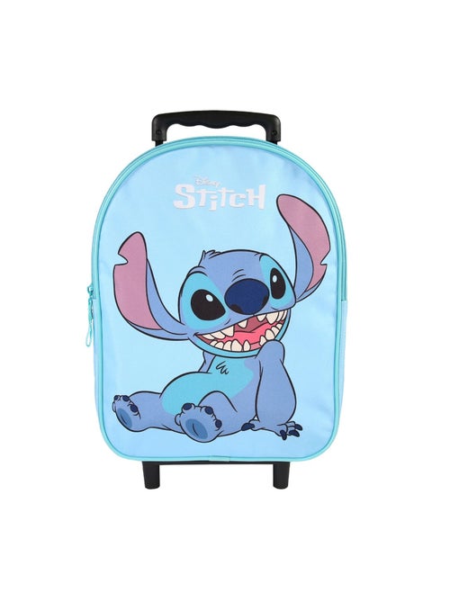 Sac à Dos Scolaire à Roulettes Maternelle Stitch - Bleu Clair - 1 compartiment zippé - Bagtrotter - Kiabi