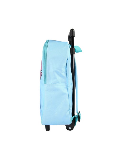 Sac à Dos Scolaire à Roulettes Maternelle Stitch - Bleu Clair - 1 compartiment zippé - Bagtrotter - Kiabi