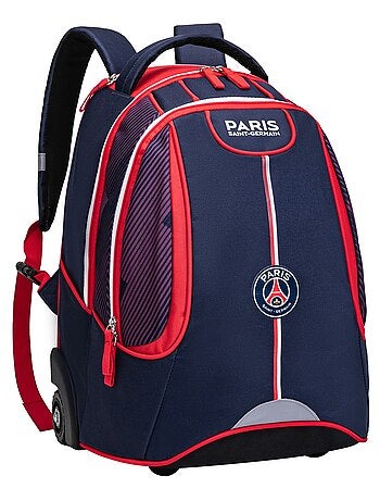 Sac à dos scolaire à roulettes PSG - Collection officielle PARIS SAINT GERMAIN