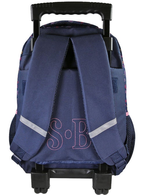 Sac à dos scolaire à roulettes scolaire fille STALLA BIANCA Cow Girl bleu - Kiabi