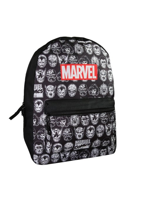 Sac à Dos Scolaire Avengers - Noir - 1 compartiment zippé - 29x13x40cm - Bagtrotter - Kiabi