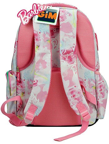 Sac à dos scolaire barbie imprimé living the dream 43 cm
