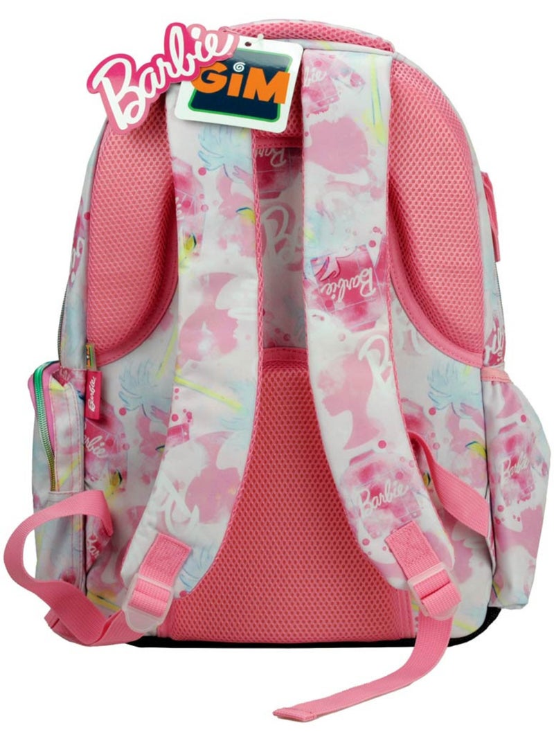Sac à dos scolaire Barbie imprimé Living the Dream 43 CM Blanc Rose Bleu - Kiabi