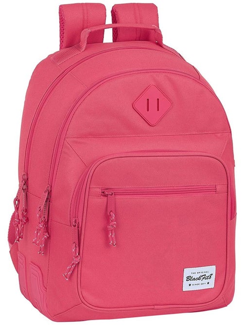 Sac à Dos Scolaire BlackFit8 couleur Fraise 2 compartiments 42 CM - Kiabi