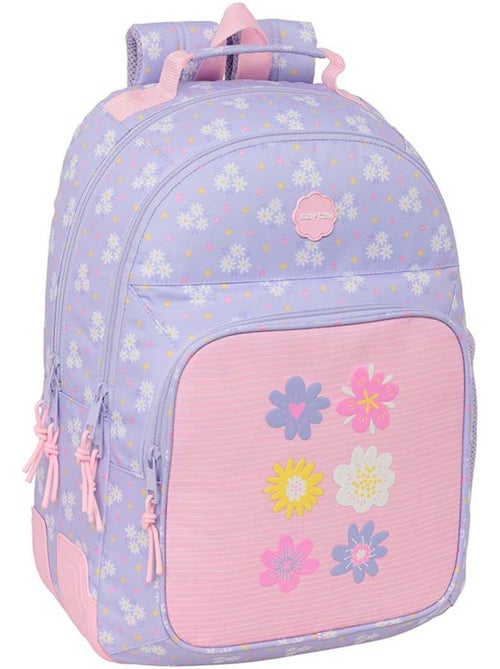 Sac à dos scolaire CMP Bouquet Rosa 2 compartiments zippés - Kiabi Sac à dos scolaire CMP Bouquet Rosa 2 compartiments zippés - Kiabi