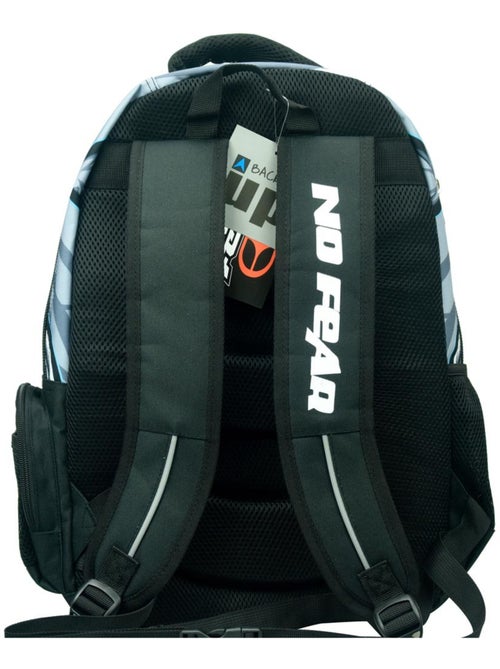 Sac à dos scolaire compartimenté motif robot No Fear 43 CM - Kiabi