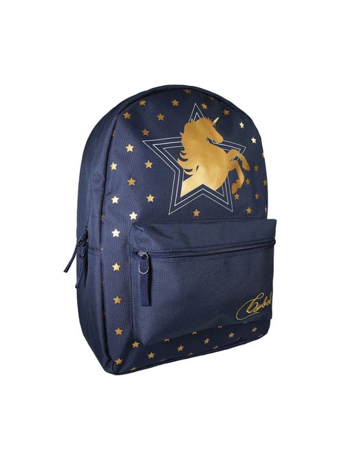 Sac à Dos Scolaire Cybel- Marine - 1 compartiment zippé - 29x13x40cm - Bagtrotter - Kiabi