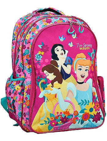 Sac à dos scolaire Disney Princess motif floral 43 CM