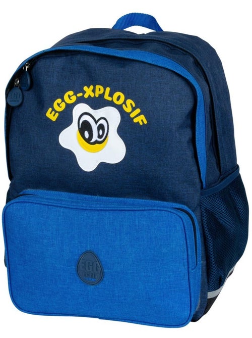 Sac à dos scolaire Eggmania 40 cm à 2 compartiments zippés DDP - Kiabi