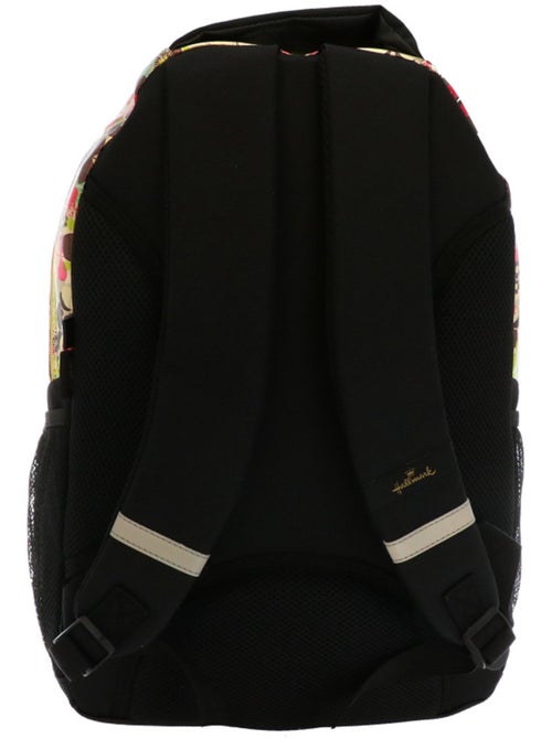 Sac à dos scolaire en tissu métallisé motif floral Hallmark - Kiabi