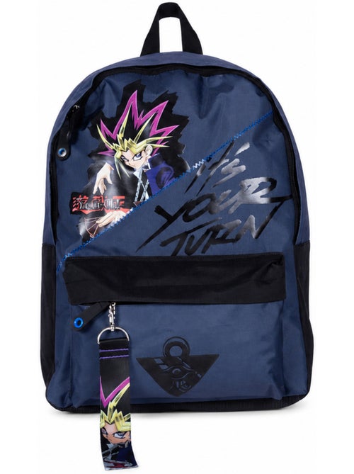 Sac à dos scolaire enfant 1 compartiment YU-GI-OH Your Turn bleu - Kiabi