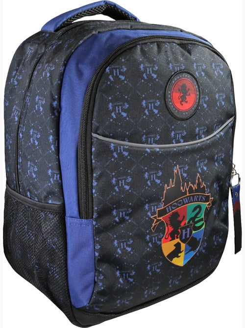 Sac à dos scolaire enfant 2 compartiments HARRY POTTER bleu noir - Kiabi