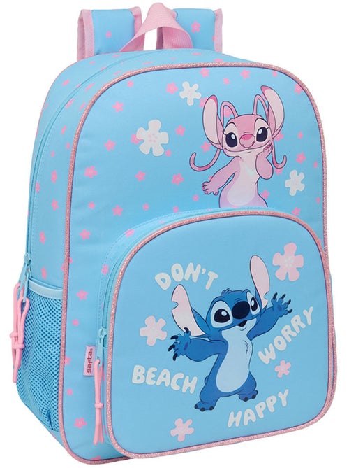 Sac à dos scolaire enfant polyester 2 compartiments Lilo et Stitch - Kiabi