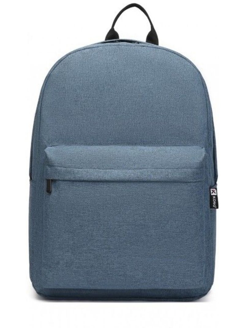Sac à dos scolaire et de voyage 15,4 pouces hydrofuge 43x16x32 cm - kono Bleu - Kiabi