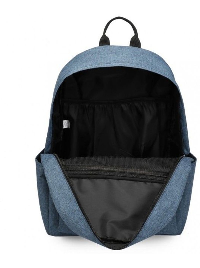 Sac à dos scolaire et de voyage 15,4 pouces hydrofuge 43x16x32 cm - kono Bleu - Kiabi