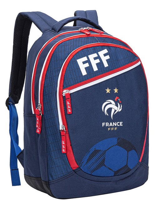 Sac à dos scolaire FFF - Collection officielle Equipe de France de Football - 3 compartiments - Kiabi