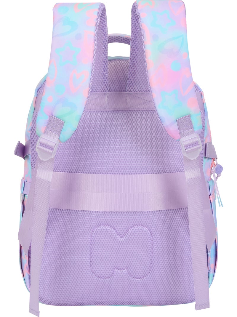 Sac à dos scolaire fille 2 compartiments MARSHMALLOW Funny Love rose Bleu Bleu - Kiabi