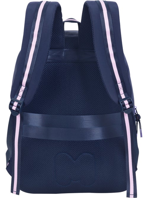 Sac à dos scolaire fille 2 compartiments MARSHMALLOW Glimmed bleu nuit - Kiabi