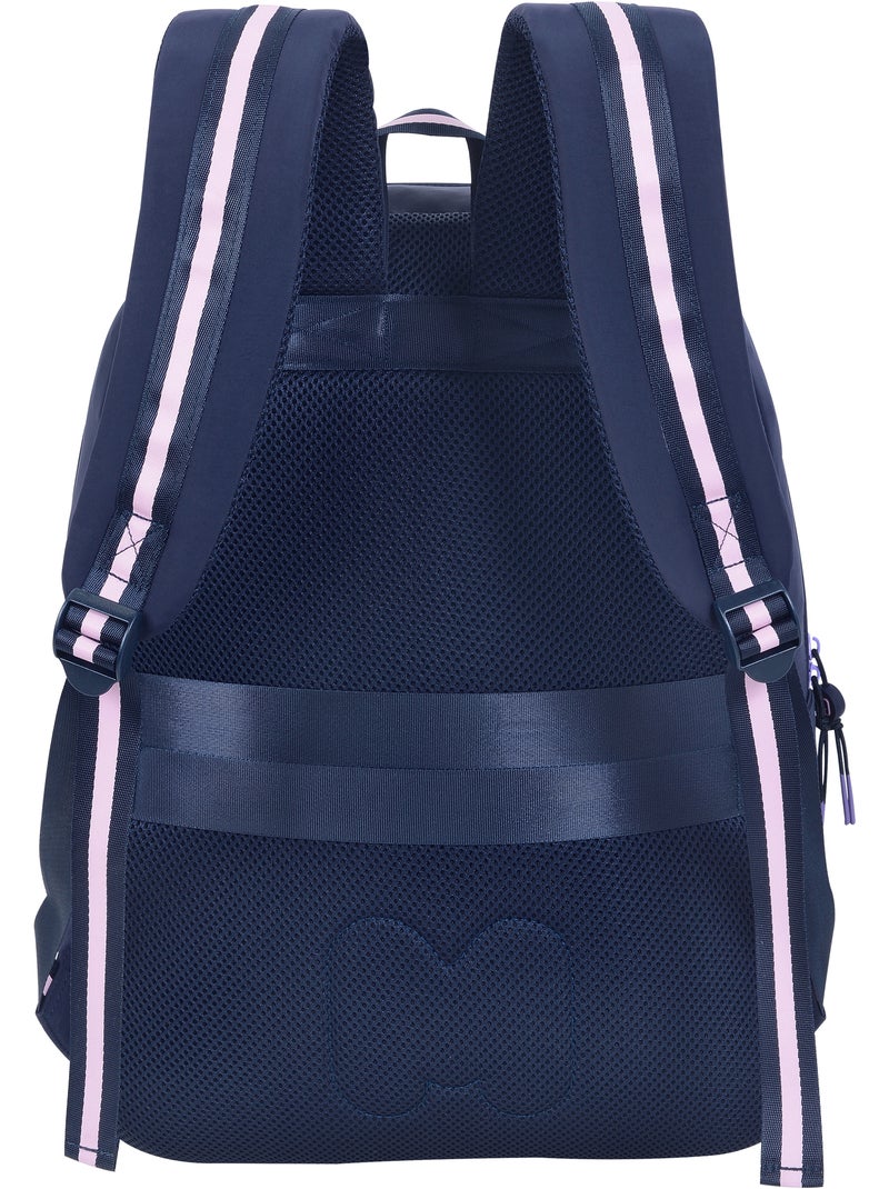 Sac à dos scolaire fille 2 compartiments MARSHMALLOW Glimmed bleu nuit Bleu nuit - Kiabi