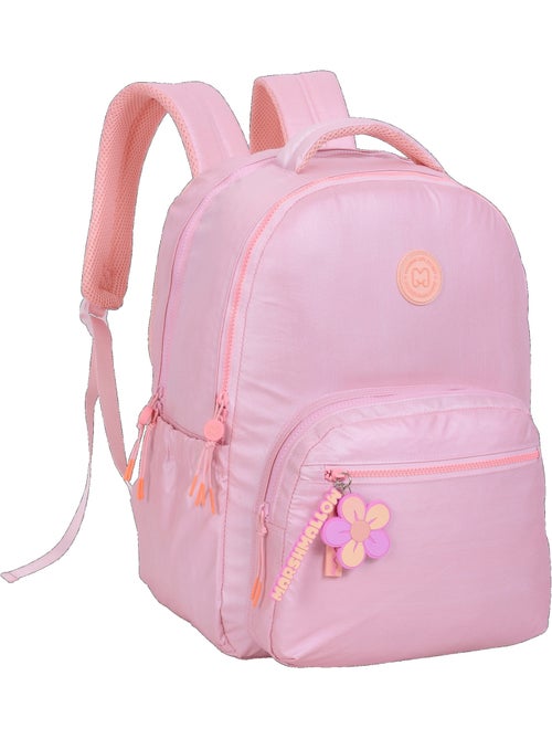 Sac à dos scolaire fille 2 compartiments MARSHMALLOW Platinum rose irisé - Kiabi Sac à dos scolaire fille 2 compartiments MARSHMALLOW Platinum rose irisé - Kiabi