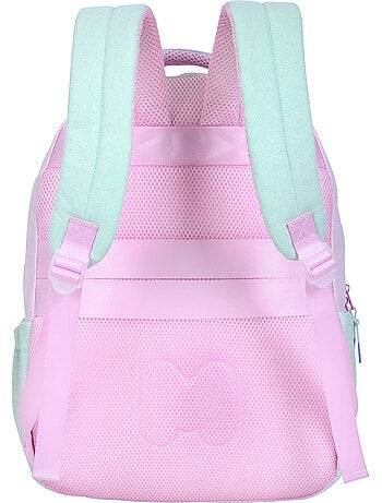 Sac à dos scolaire fille 2 compartiments MARSHMALLOW Sunrise multicolore pastel