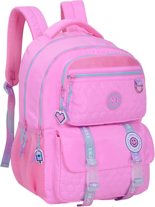 Sac à dos scolaire fille Marshmallow Blush 2 compartiments rose - Kiabi Sac à dos scolaire fille Marshmallow Blush 2 compartiments rose - Kiabi