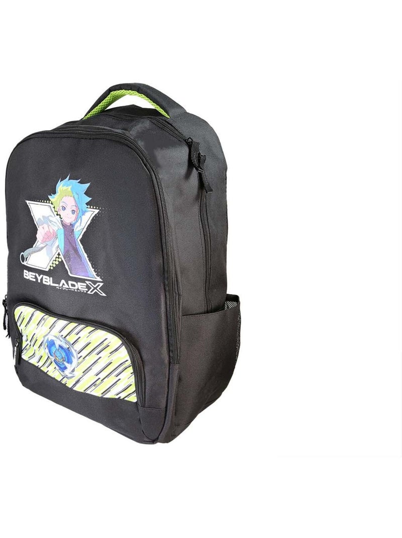 Sac à dos scolaire garçon Beyblade X 38 cm noir et vert 2 compartiments Multicolore - Kiabi