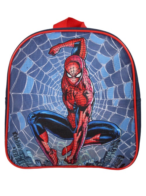 Sac à Dos Scolaire Goûter 24 cm Spider-Man Bleu Marine - Bagtrotter - Kiabi