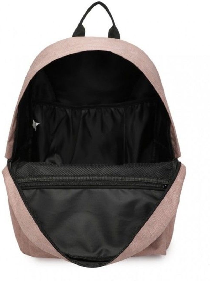 Sac à dos scolaire hydrofuge compartiment pc 15,4 pouces 43x16x32 cm - kono Rose - Kiabi