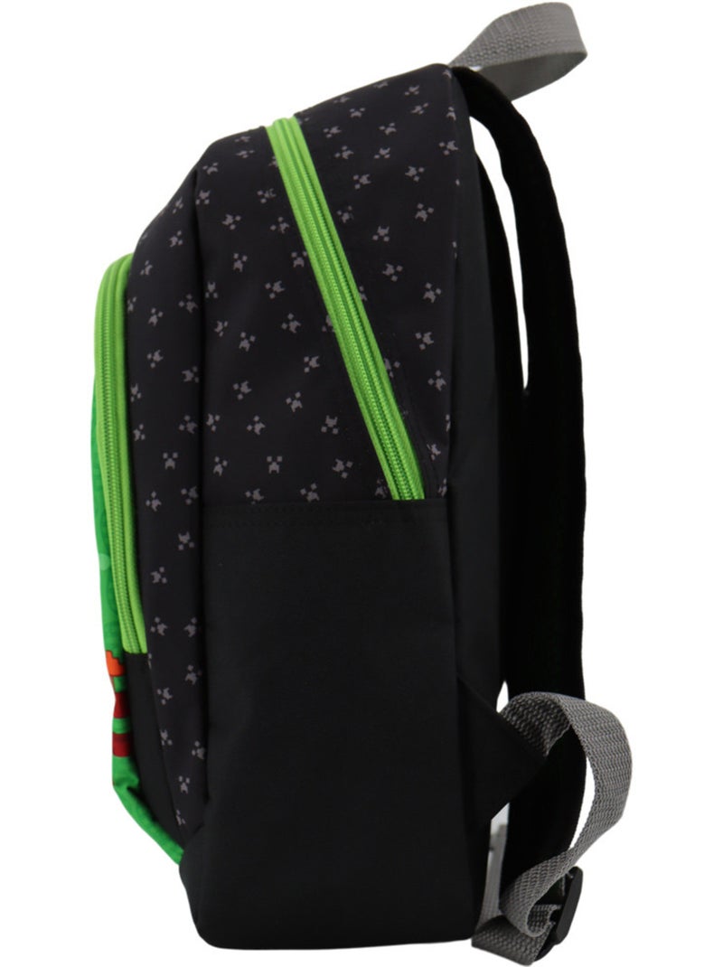 Sac à dos scolaire imprimé Creeper qualité supérieure Minecraft Noir Vert - Kiabi