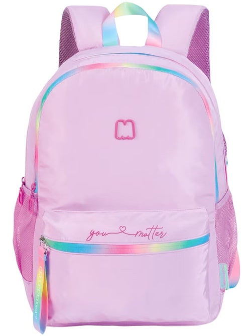 Sac à dos scolaire imprimé en tissu synthétique Marshmallow - Kiabi Sac à dos scolaire imprimé en tissu synthétique Marshmallow - Kiabi
