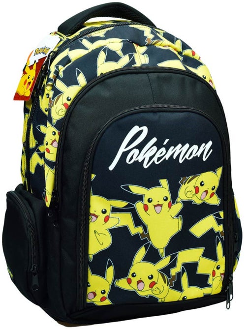 Sac à dos scolaire imprimé Pikachu polyester Pokemon - Kiabi