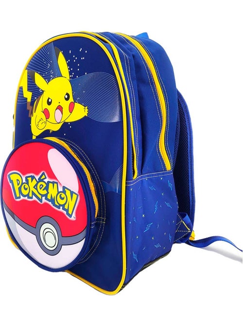 Sac à dos scolaire imprimé Pokéball Pikachu Pokémon 43 CM - Kiabi