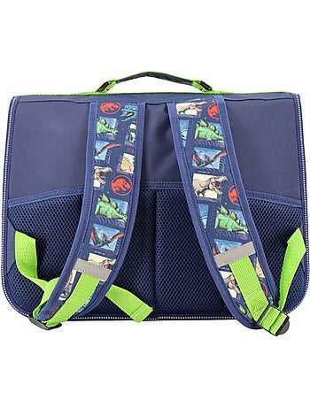 Sac à dos scolaire Jurassic World polyester imprimé dinosaures