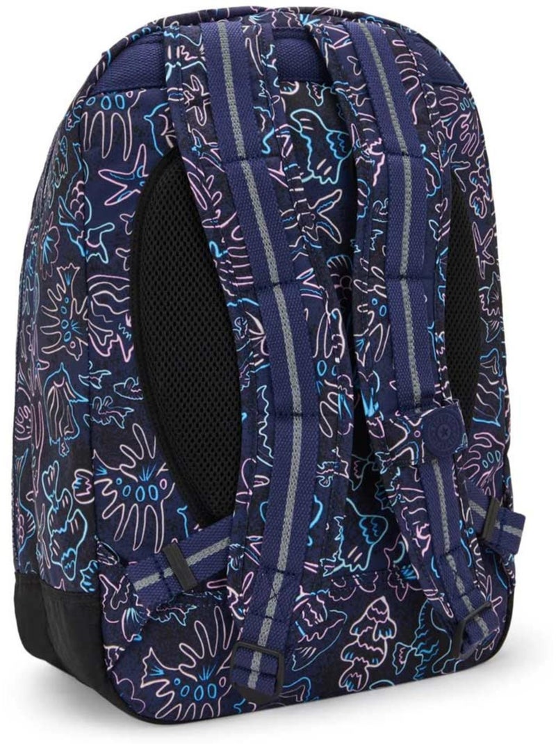 Sac à dos scolaire Kipling Class Room polyester motif Disco Fish Bleu Rose Bleu - Kiabi