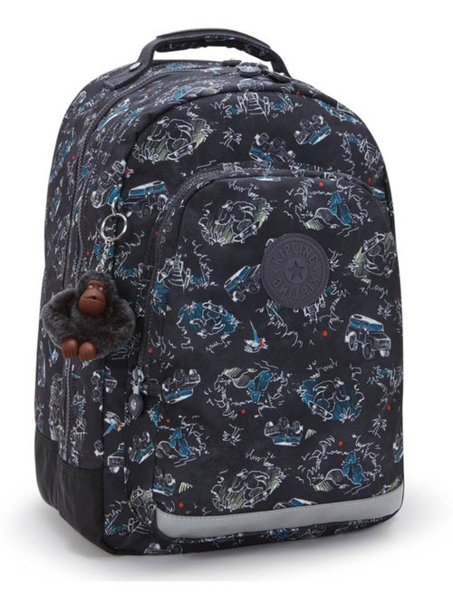 Sac à dos scolaire Kipling Class Room polyester motif Jungle Fun Race - Kiabi
