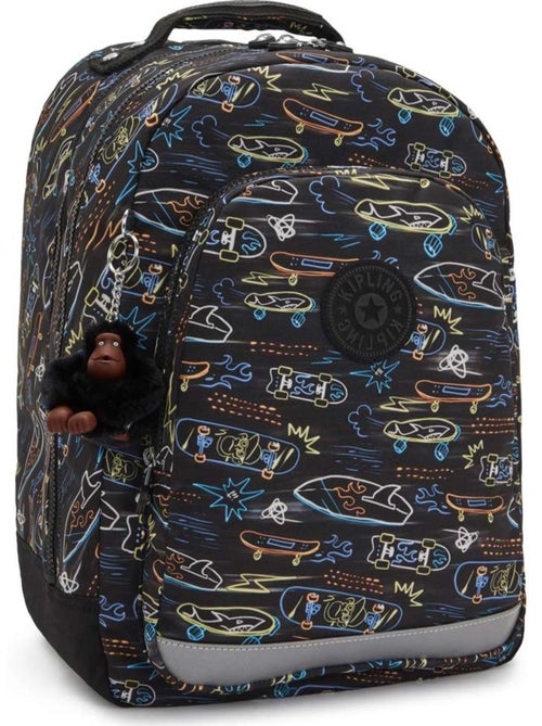 Sac à dos scolaire Kipling Class Room polyester motif Neon Skate - Kiabi