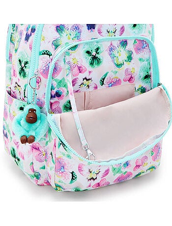 Sac à dos scolaire Kipling Seoul en tissu synthétique imprimé floral