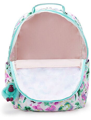 Sac à dos scolaire Kipling Seoul en tissu synthétique imprimé floral