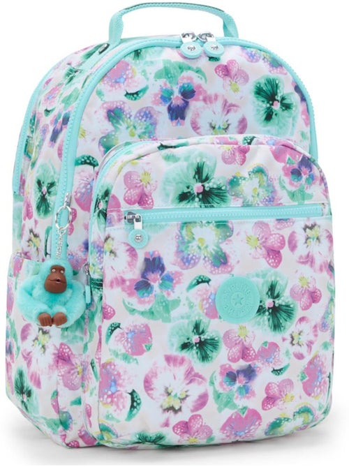Sac à dos scolaire Kipling Seoul en tissu synthétique imprimé floral - Kiabi