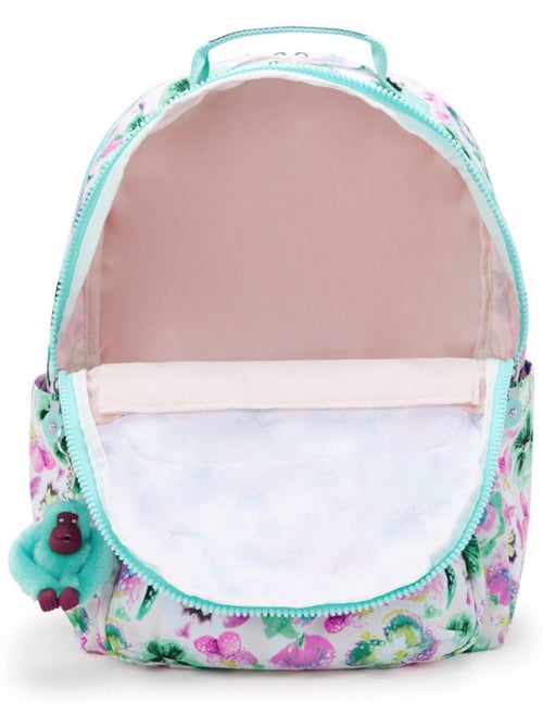 Sac à dos scolaire Kipling Seoul en tissu synthétique imprimé floral - Kiabi