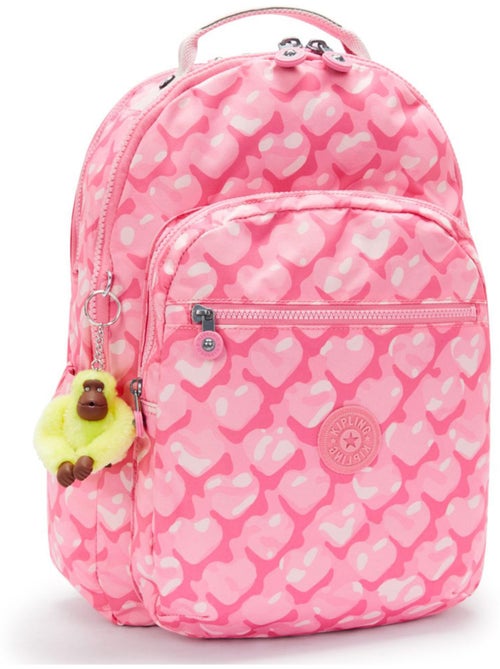 Sac à dos scolaire Kipling Seoul Lap 'Adorable Hearts' – gorille en peluche 27 L - Kiabi Sac à dos scolaire Kipling Seoul Lap 'Adorable Hearts' – gorille en peluche 27 L - Kiabi