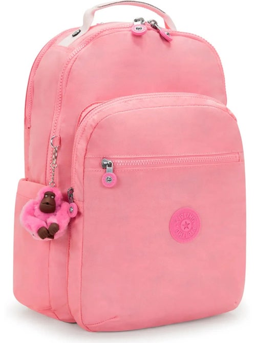 Sac à Dos Scolaire Kipling Seoul Lap Coral Sea 44 CM - avec poche protectrice pour ordinateur - Kiabi