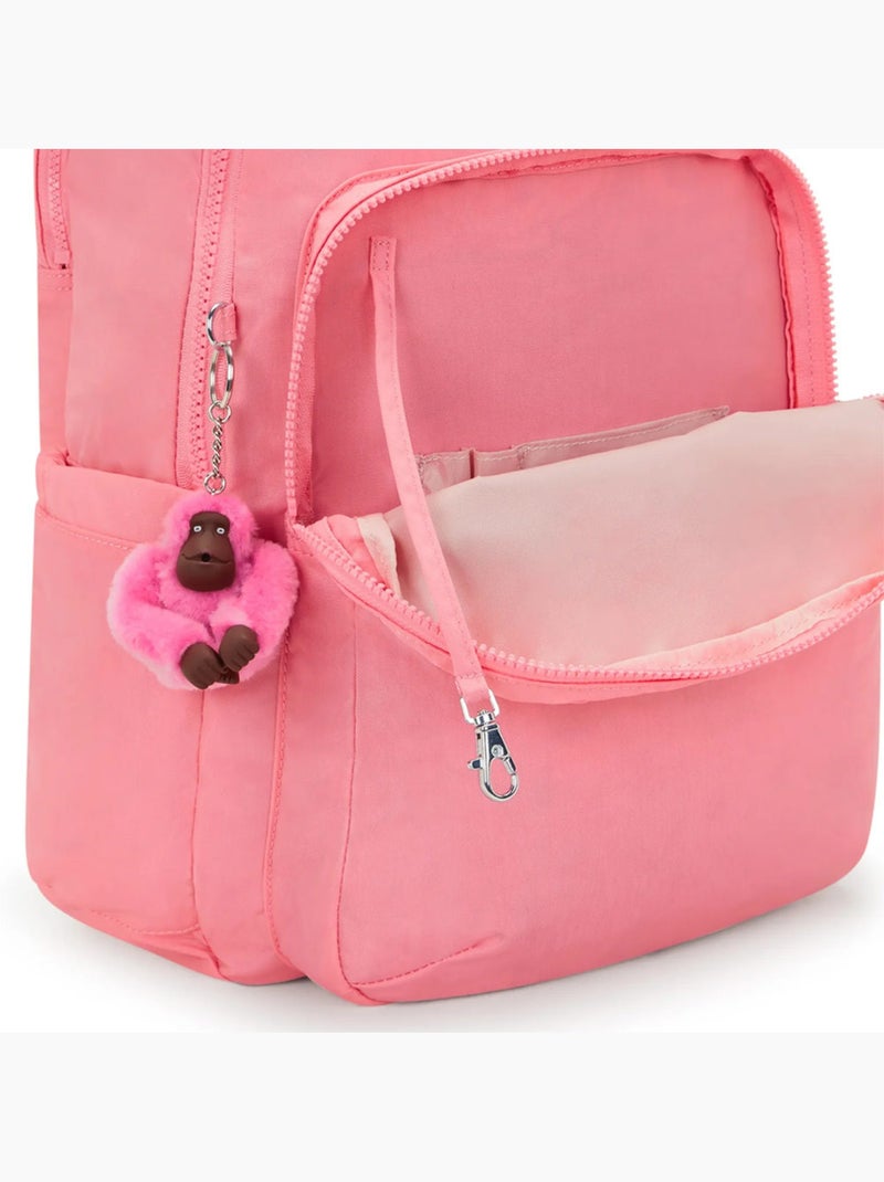 Sac à Dos Scolaire Kipling Seoul Lap Coral Sea 44 CM - avec poche protectrice pour ordinateur Corail - Kiabi