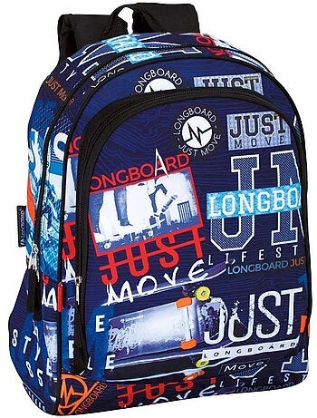 Sac à Dos Scolaire Longboard Just Move 43 CM - Qualité Premium