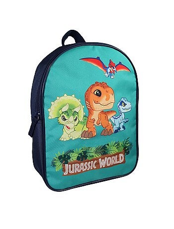 Sac à Dos Scolaire Maternelle 31 cm Jurassic World - Marine - 1 compartiment zippé - Bagtrotter