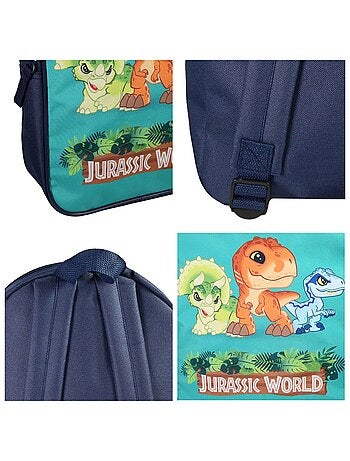 Sac à Dos Scolaire Maternelle 31 cm Jurassic World - Marine - 1 compartiment zippé - Bagtrotter
