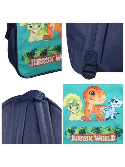 Sac à Dos Scolaire Maternelle 31 cm Jurassic World - Marine - 1 compartiment zippé - Bagtrotter - Kiabi